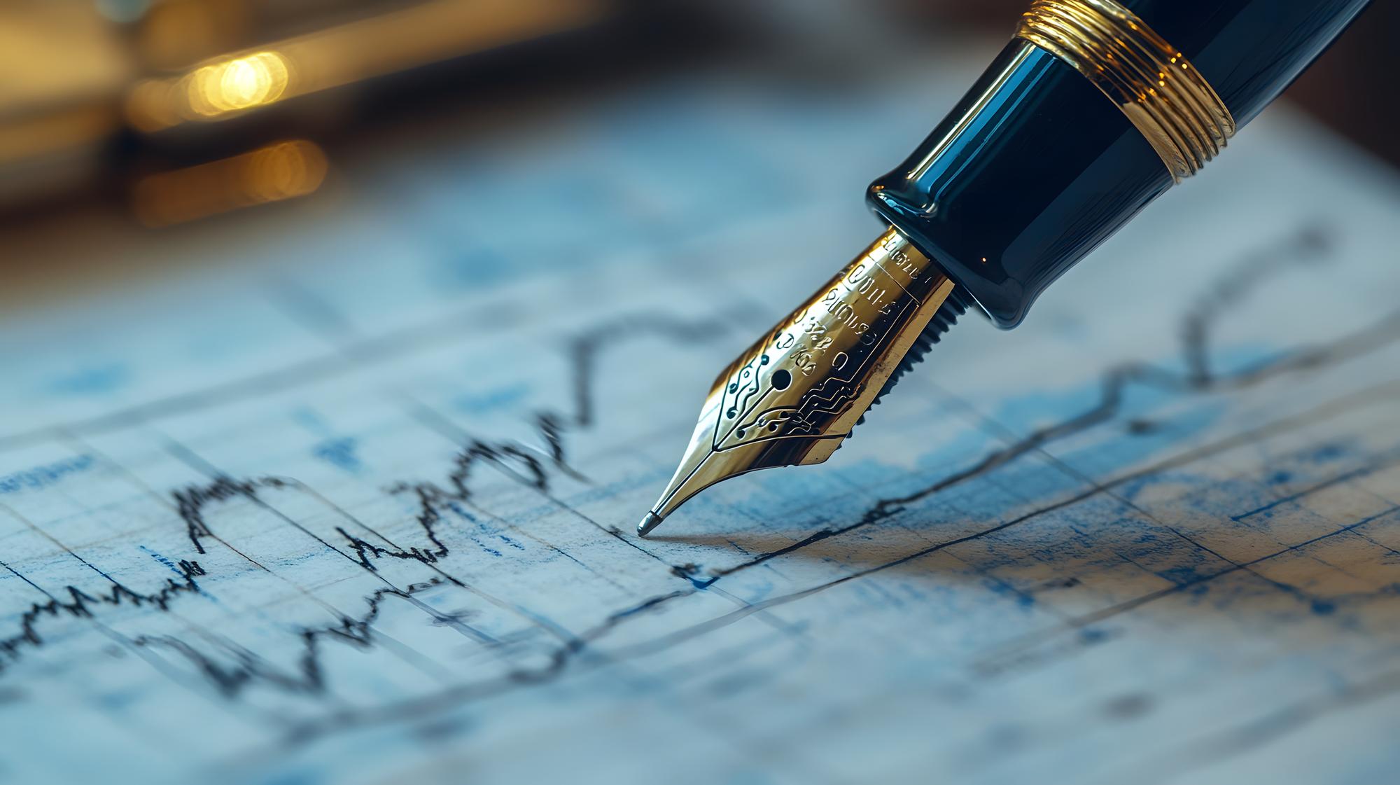 Zbliżenie na dokumenty finansowe